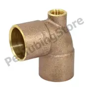 3/4"C x 1/8" FIP x 3/4"C Cast Brass Baseboard Tee