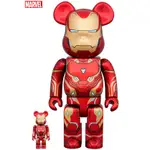 IMAGE.台中逢甲店 BE@RBRICK BEARBRICK 400%100% IRON MAN MARK 50