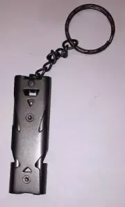 Whistle Keychain Ring Metal FOB LOUD Lifesaving Emergency SOS Outdoor Survival K