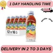 Zero Sugar Peach Tea, 16 Fl Oz Recycled Plastic Bottle, Pack of 12