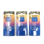 Pony Beading Needles Pack of 6 Multiple Sizes Jewellery Making Thread Beads