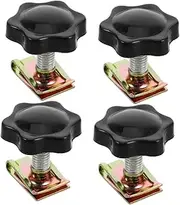 SOESFOUFU 4pcs Motorcycle Saddle Bag Mounting Screws Theft Fasteners for Side Case Polished Hardware for Easy Installation Compatible with Harley and Custom Models