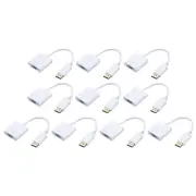 DP to VGA Adapter ABS Video Cable Box External HD VGA Device White Pack of 10