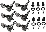 JEWEDECO 1 Set Guitar String Alignment Tuner Tuners Acoustic Guitars Pin Keys Instruments Instrument Parts Black Metal