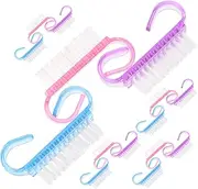 HONMEET Nail Art Cleaning Kit 21pcs Manicure Brush Set Dust Removal Tool Nail Cleaning Accessories Plastic Handle