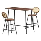 Bar Table Stools Set Dining Desk Industrial Kitchen Chairs Cafe Pub ET-BR