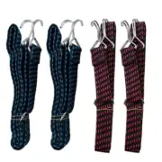 4pcs Elastic Straps with Hook Bungee Cord Heavy Duty Elastic Bungee Straps