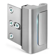 Childproof Home Security Door Lock with 3" Stop & 800 lb. Resistance for Inward-Swinging Doors in Silver