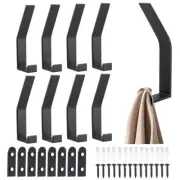 8Pack Coat Rack Hooks Wall Mounted, Coat Hooks for Hanging for Kitchen, Door,