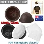 Coffee Capsule Cup Set Reusable Pods Refillable Self Stick For Nespresso Vertuo