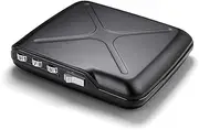 [ÖGON -DESIGNS-] OGON Aluminium Code Wallet - Lockable with a 3 Digit Code - Protecting Your Privacy from Malicious Persons - RFID Blocking Card Holder - up to 10 Cards and Banknotes