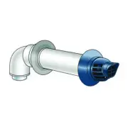 Rinnai 223177PP 21" Double Wall Direct Vent Pipe Horizontal - White
