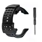 For SUUNTO Ambit 3 PEAK/Ambit 2/1 Black Soft Watch Strap Band Wristbands