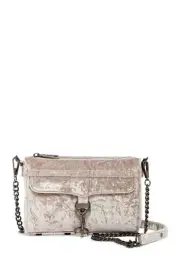 NWT Rebecca Minkoff Velvet Mini Mac Crossbody Bag $175