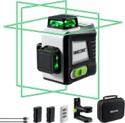 Laser Level 360 Self Leveling, 3 X 360° High Brightness Green Cross Line Laser L