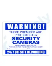 Watchguard CCTV Warning Sign Corflute A3 Size VSCDCC