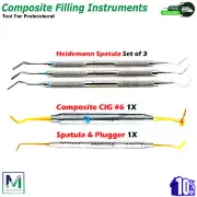 Dental Composite Filling Instruments Amalgam Restoration Tools Flat Plastic Lab