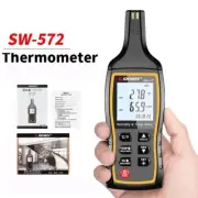 Digital Thermometer Sensor Meter Backlight Data Storage Temperature Hygrometers