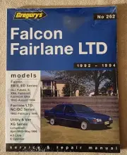 Gregory’s Automotive FALCON FAIRLANE LTD 1992-94 Service Repair Manual 1996 NEW