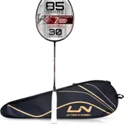 Li-Ning Turbo Charging Z Combat Carbon Fibre Strung Badminton Racquet With Cover | Size: 85gm | Black-Copper