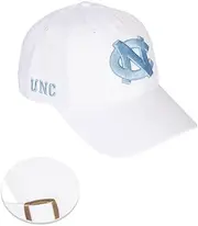 Desert Cactus University of North Carolina Baseball Hat UNC Chapel Hill Tar Heels Brimmed Embroidered Hats Cap Adjustable Cloth Strap Adult (Style C1) White, White, One Size