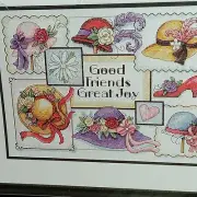 CROSS STITCH KIT Dimensions 2005 "Good Friends" #35159-in Package HATS