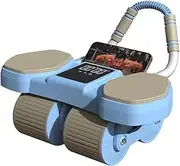 Ab Workout Equipment Exercise Wheel Automatic Rebound Abdominal Wheel Abdominal Roller Abdominal Plank Roller Wheel With Elbow Support