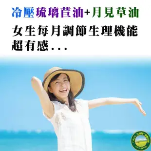 【IVITAL 艾維特】IVITAL婦利舒冷壓琉璃苣油+月見草油膠囊3瓶入(共180粒/琉璃苣油/月見草油/EPO/GLA)