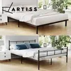 Artiss Metal Bed Frame Queen Double King Single Size Mattress Wood Base Platform