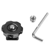 Cold Shoe Base Mount Adjustable 4inch Screw Adapter for DLSR Camera Cage Rig