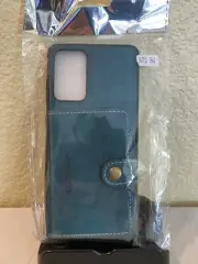 Galaxy A72 5G wallet case Button Closure Color: Teal