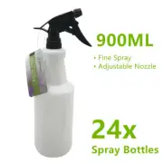 24 x 900mL Large Plastic Spray Bottles Garden Watering Kit Empty Spray Bottle