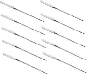 HOODANCOS Metal Sewing Machine Needles Set 10pcs for Various Machines Durable Side Opening for Quilting and Embroidery