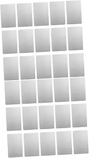TEHAUX 2sets Business Aluminum Sheet Printing Cards Engraving Machine Test Heat Transfer Tool Quality Craftsmanship 50pcs*2