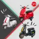 【瑪琍歐】Vespa Sprint Racing Sixties授權電動摩托車/TR2105(配置MP3撥放器)