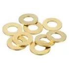 9Pcs Brass Flat Washer, M12 3/16"x1/16"x0.122mm Fenders Washers Assortment