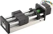 XTevu Linear Guide Rail, Double Shaft Actuator and Ball Screw Slide with 42 Motor Linear Guide Rail Stroke 100mm (1610スクリューエフェック)