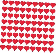 WEKAMOS 20Pcs Red Heart Embroidered Patches for Clothes Repair and Decoration Premium Quality Cloth Appliques for Sewing Cute Heart Patterns for Fashionable DIY Projects