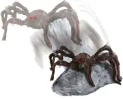 Jumping Brown Spider Prop Animated Lunging Haunted House Halloween