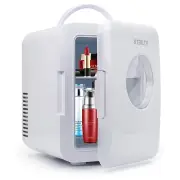 [US Direct] Stealth JRE100 Mini Fridge for Bedroom 4 Liter/6 Can Small Refrigerator AC/DC Cooler & Warmer for Dorm Car O