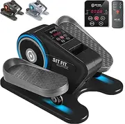 SITFIT, Sit Down and Cycle! Powered Foot Pedal Exerciser for Seniors, Under Desk Elliptical Exercise Bike, Leg Exerciser While Sitting. Peddler Exerciser Mini Bike, Portable Rehabilitation Equipment.