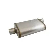 Redback 3" Low Profile Performance Muffler - 10" Long 9"x4" Oval 409 Stainless