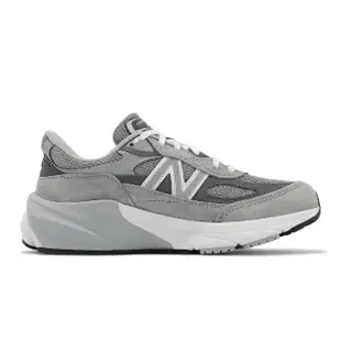 【NEW BALANCE】休閒鞋 990 V6 D 寬楦 女鞋 灰 銀 美製 麂皮 復古 拼接 NB 紐巴倫(W990GL6-D)