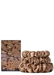 Slip Silk Assorted Scrunchies - Light Brown