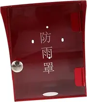 Cover Ring Doorbell Weatherproof Rain Cover Patio Fire Pit Cover Fire Protection Equipment Ring Doorbell Rain Protector Cover Patio Heater Covers Red Acrylic
