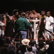 Muhammad Ali during weigh-in before fight vs George Foreman - 1974 Old Photo 2