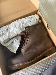Doc Martin's 1460 Crazy Horse Lace-up Boots. Dark Brown, ExcCond. UK6 Euro39