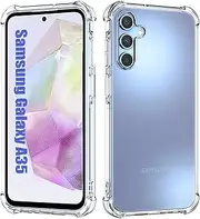 [Lumobrilla] for Samsung A35 Case,Samsung Galaxy A35 Case,Clear[Anti-Yellowing][Shockpoof][Military Grade Protection] Reinforced Corners Slim Fit Soft Flexible TPU Bumper Phone Case for A35 5G,Clear
