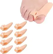 Mcvcoyh 8 Pieces Gel Toe Separator,Toe Separators Hammer Toe Straightener Big Toe Spacers, Bunion Corrector for Overlapping, Hallux Valgus, Yoga