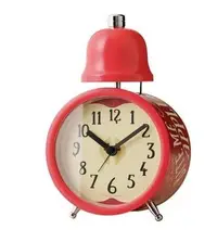 在飛比找Yahoo!奇摩拍賣優惠-日本進口 蘋果造型復古時鐘 水果圖案創意座鐘 鬧鐘桌鐘 擺飾
